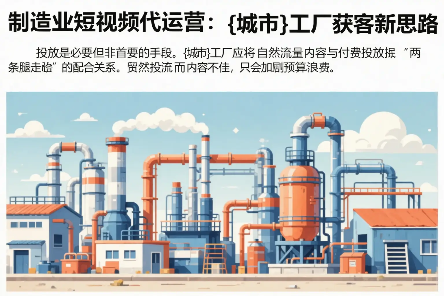 制造业短视频代运营：马村工厂获客新思路